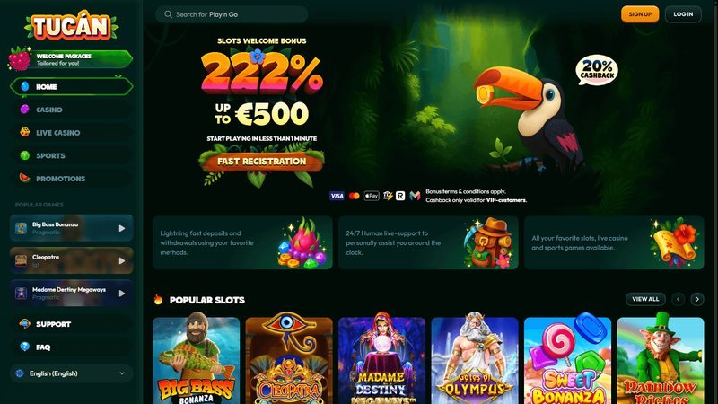 Tucan casino uk, tucan online casino